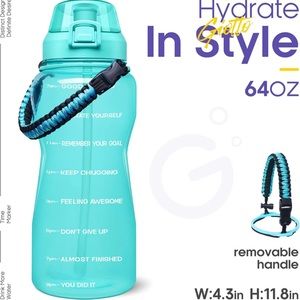 NEW Half Gallon/64 oz Water Jug